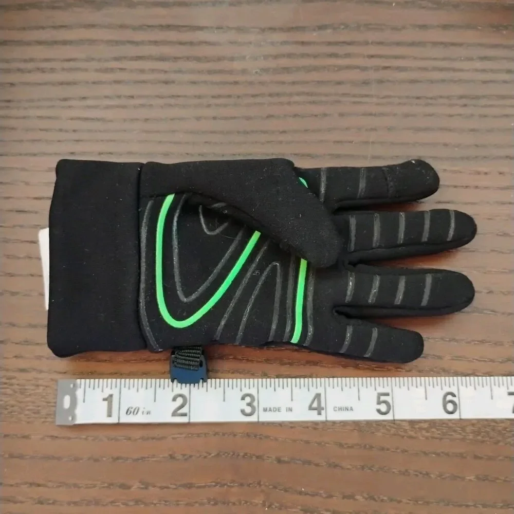 Head SENSATEC Gloves Kids Touchscreen Black with Green Accent Size Small